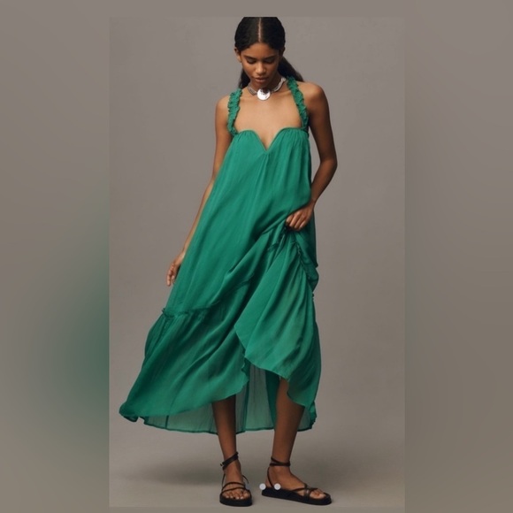 Anthropologie Dresses & Skirts - NWT By Anthropologie Sleeveless Chiffon Midi Dress